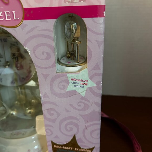 Barbie Rapunzel Anniversary Clock w/ Miniature Collectible Clock | Ltd Edition - Picture 2 of 11